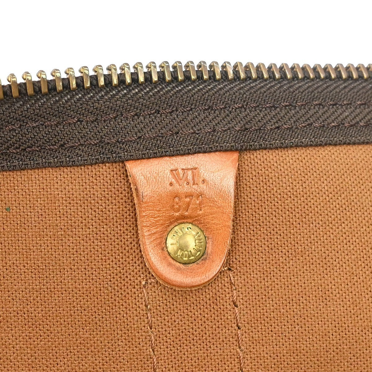 Louis Vuitton Keepall Bag Monogram Canvas Brown Canvas Travel Bag Bag (Pre-Owned)