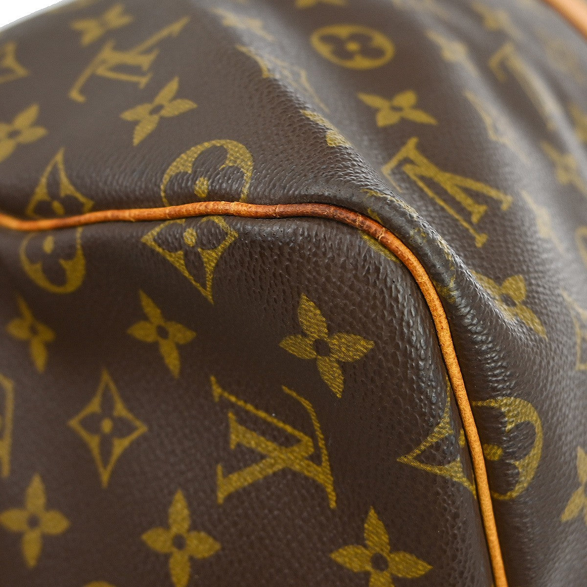 Louis Vuitton Keepall Bag Monogram Canvas Brown Canvas Travel Bag Bag (Pre-Owned)