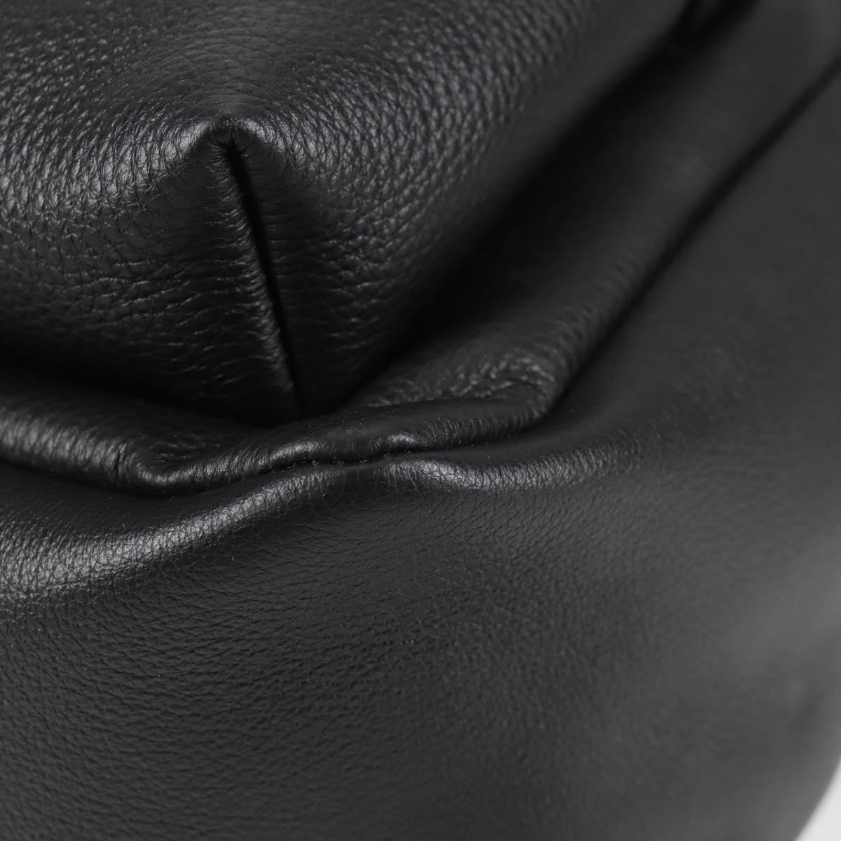 Versace Medusa Zip Backpack Leather Black Leather Backpack Bag (Pre-Owned)