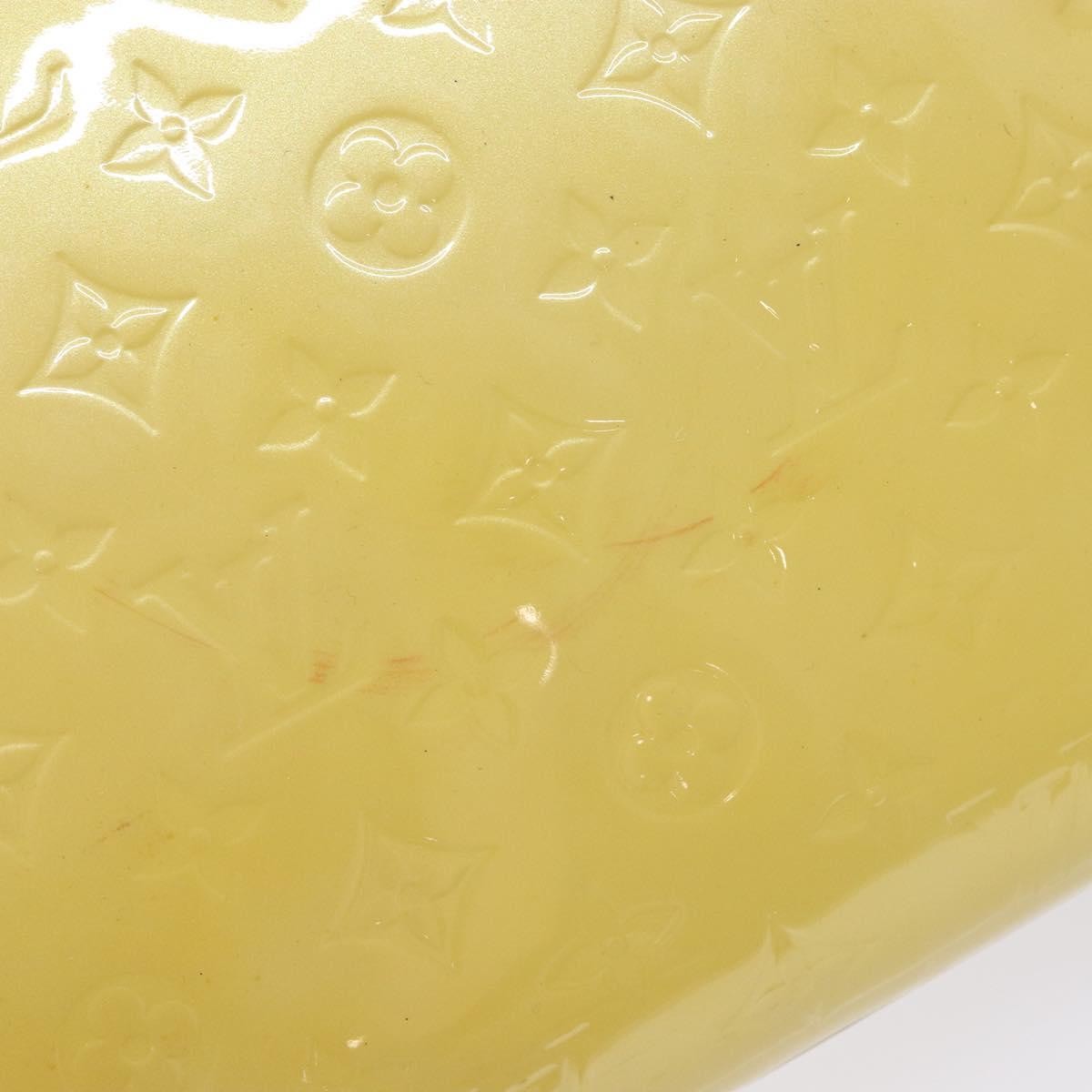 Louis Vuitton Catalina Handbag Monogram Vernis Yellow Patent_Leather Tote Bag Bag (Pre-Owned)