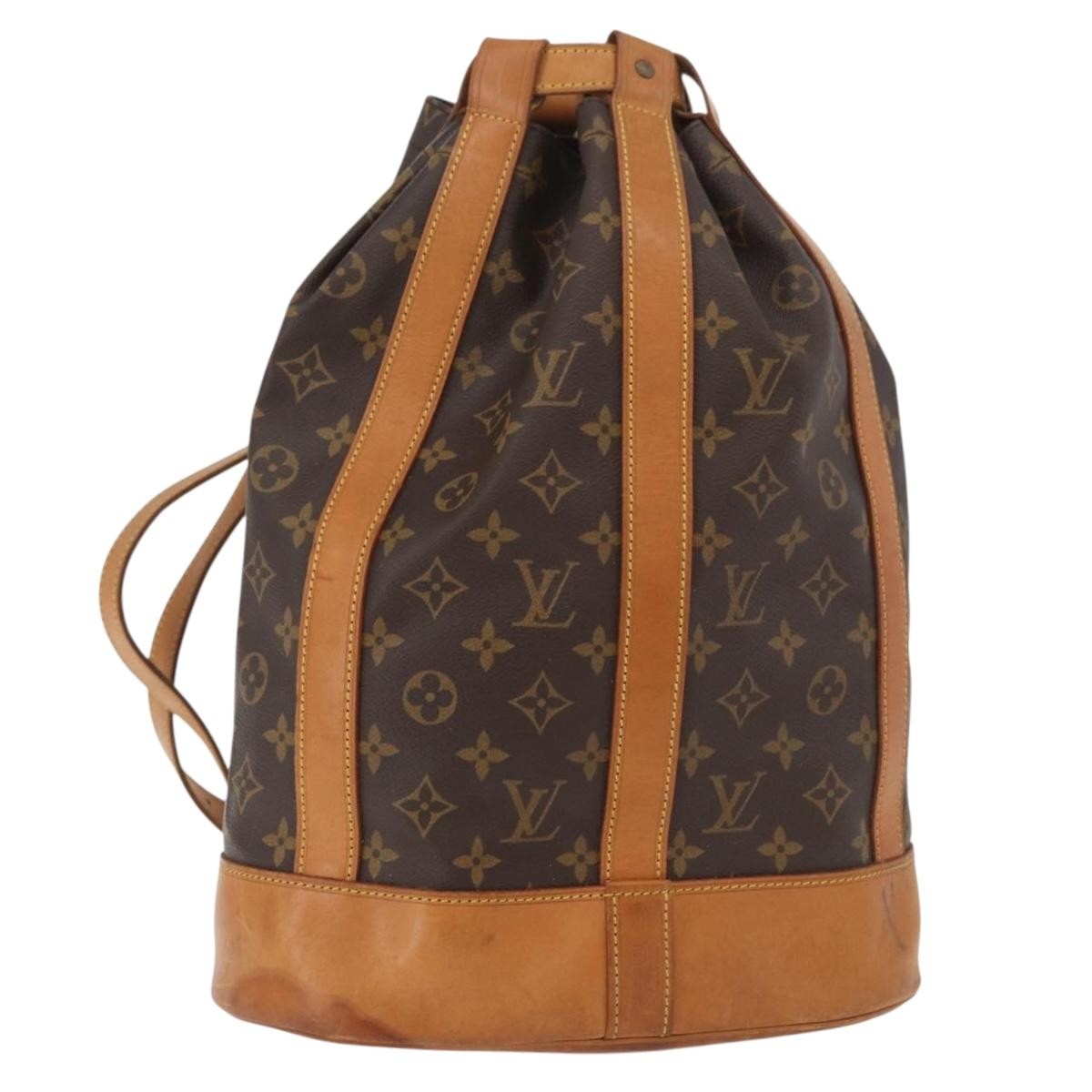 Louis Vuitton Randonnee Backpack Monogram Canvas Brown Canvas Shoulder Bag Bag (Pre-Owned)