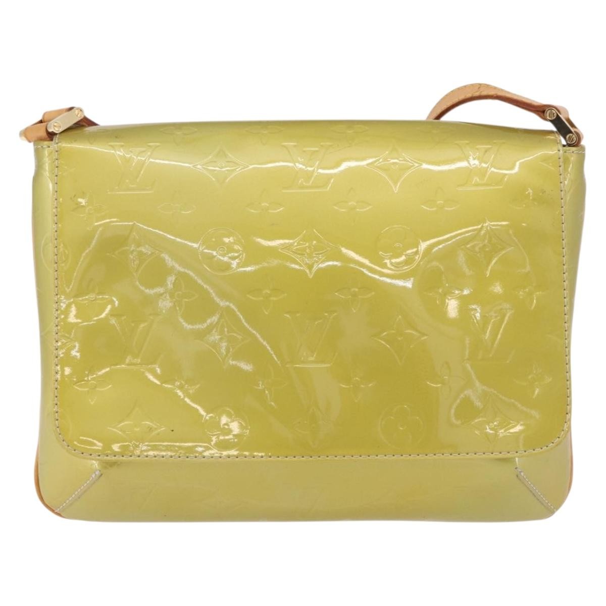 Louis Vuitton Thompson Street Handbag Monogram Vernis Gray Patent_Leather Shoulder Bag Bag (Pre-Owned)