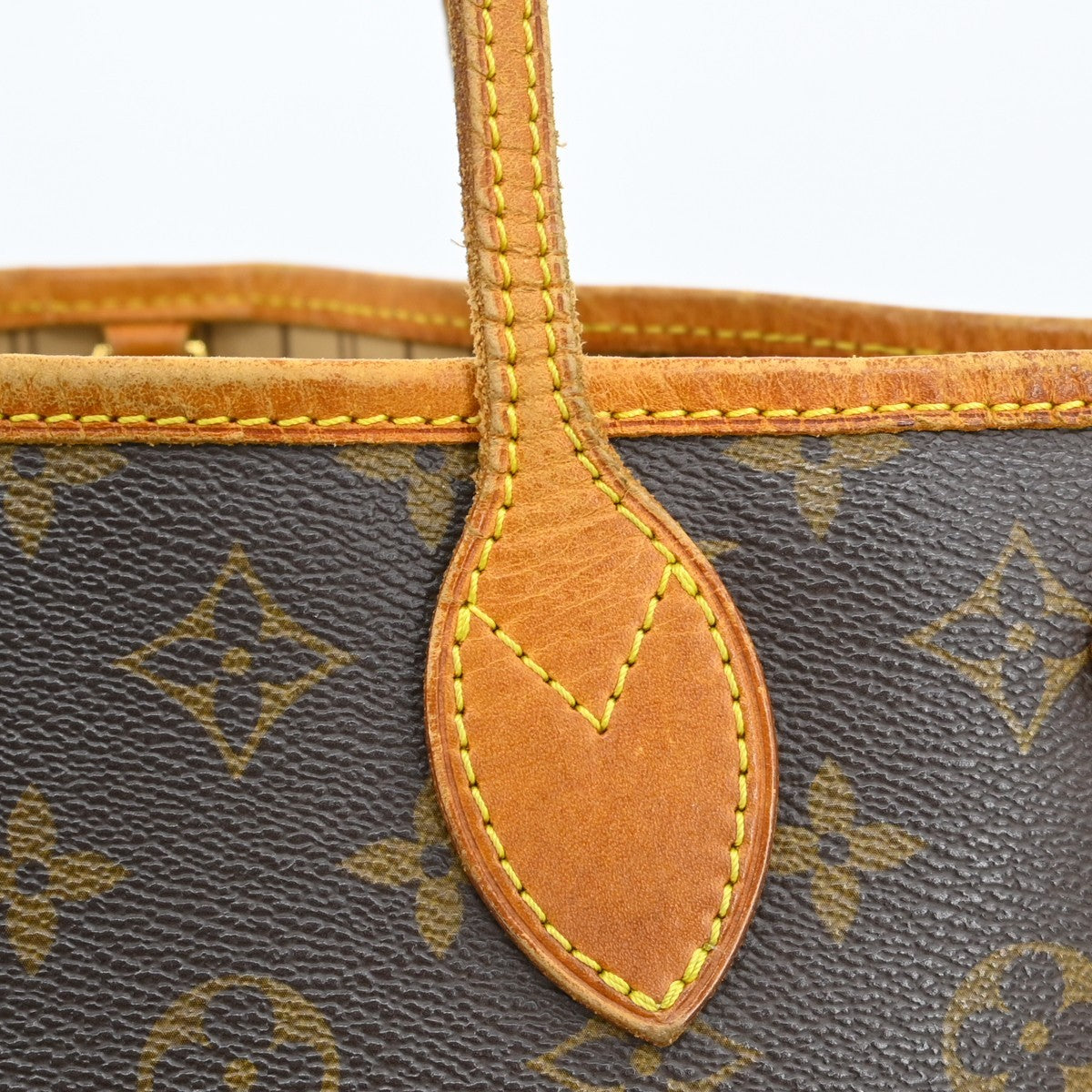 Louis Vuitton Neverfull Bandouliere Inside Out Monogram Canvas With Leather Brown Canvas Tote Bag Bag (Pre-Owned)