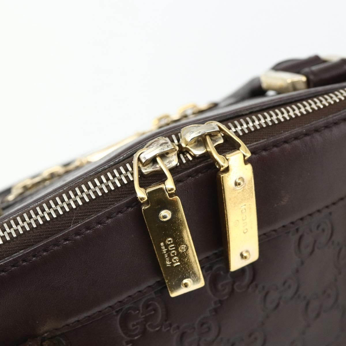 Gucci Guccissima Shoulder Bag Brown Canvas Handbag (Pre-Owned)