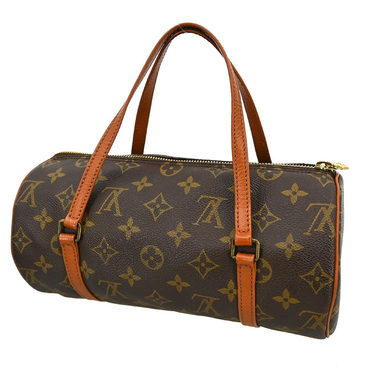 Louis Vuitton Papillon Handbag Monogram Canvas Brown Canvas Handbag (Pre-Owned)