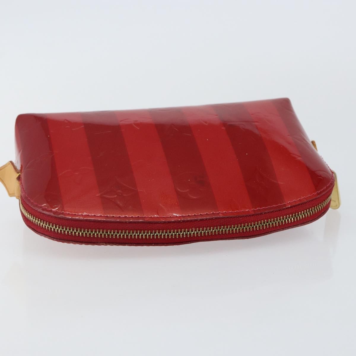 Louis Vuitton Cosmetic Pouch Electric Epi Leather Red Patent_Leather Bag (Pre-Owned)