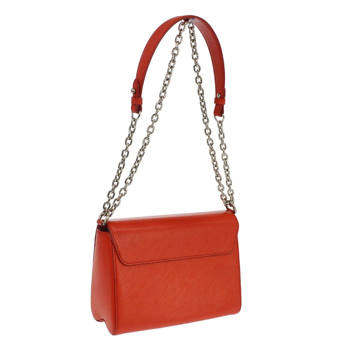 Louis Vuitton Twist Handbag Epi Leather Red Leather Shoulder Bag Bag (Pre-Owned)