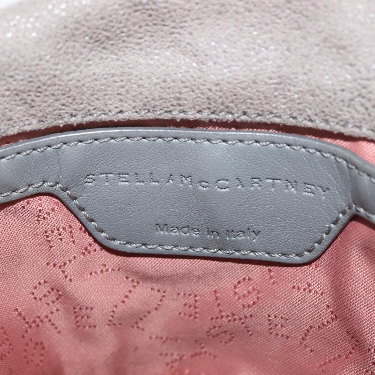 Stella Mccartney Falabella Fold Over Crossbody Bag Suede Gray Synthetic Shoulder Bag Bag (Pre-Owned)