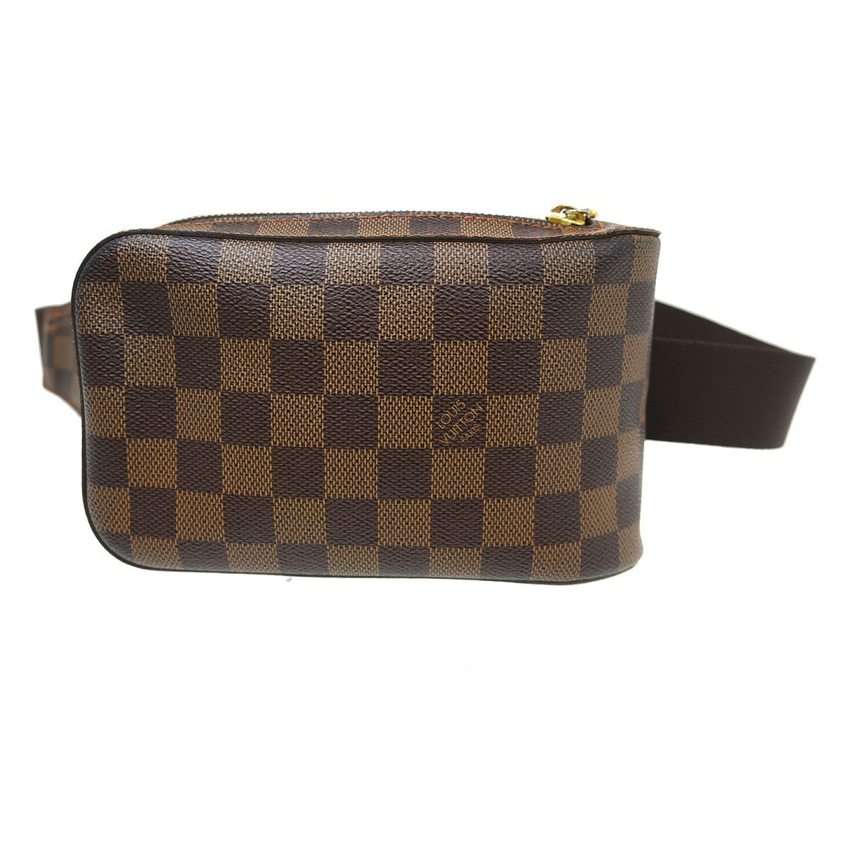 Louis Vuitton Geronimos Waist Bag Damier Brown Canvas Shoulder Bag Bag (Pre-Owned)