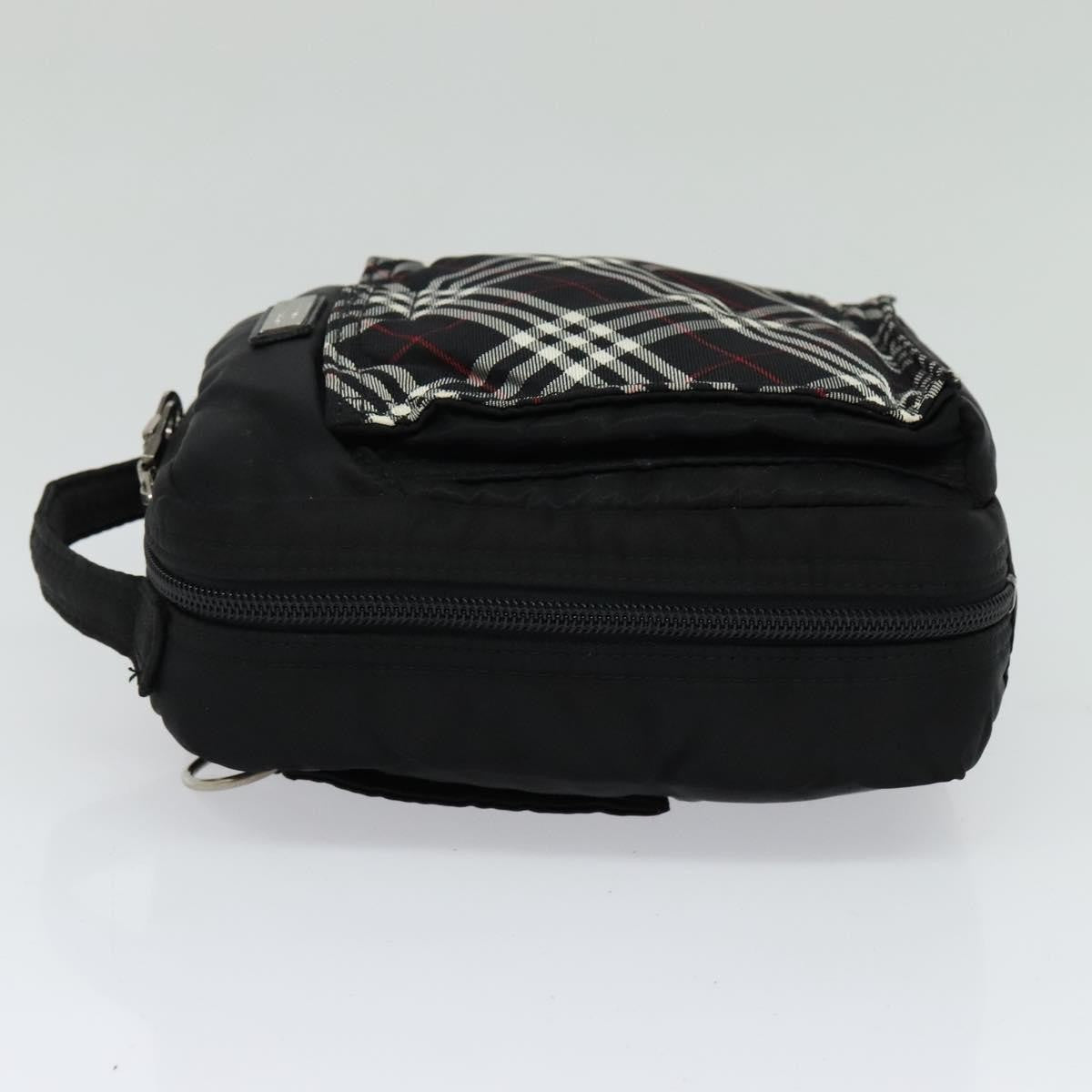 Burberry Nova Check Black Label Nylon Black Nylon Shoulder Bag Bag (Pre-Owned)