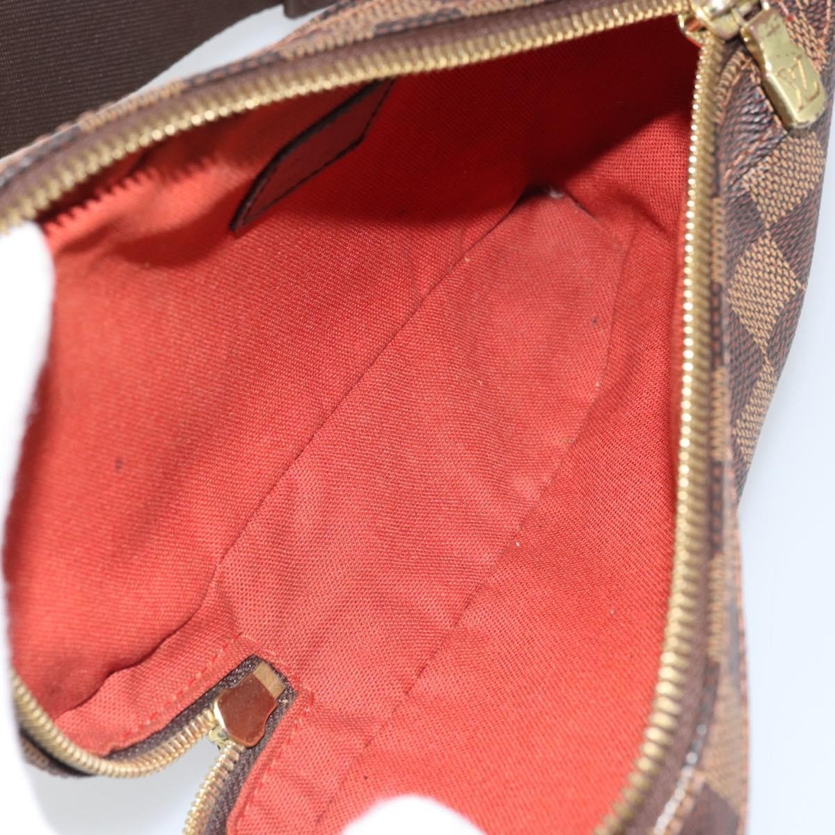 Louis Vuitton Geronimos Waist Bag Damier Brown Canvas Shoulder Bag Bag (Pre-Owned)