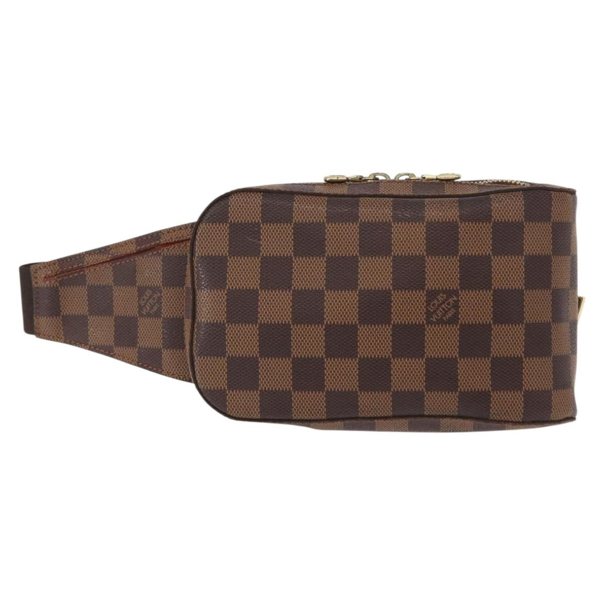 Louis Vuitton Geronimos Waist Bag Damier Brown Canvas Shoulder Bag Bag (Pre-Owned)