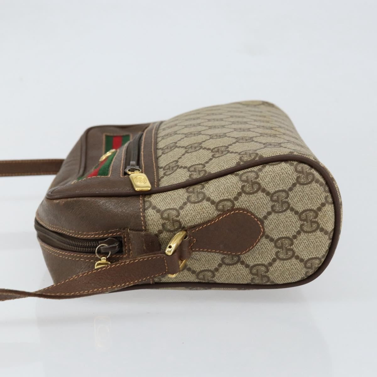 Gucci Vintage Ophidia Shoulder Bag Gg Canvas Beige Pvc Shoulder Bag Bag (Pre-Owned)