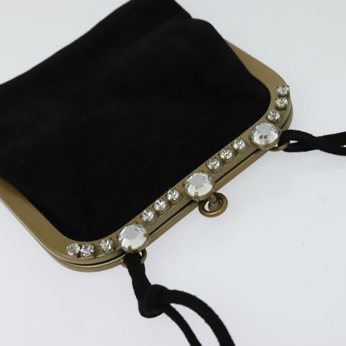 Miu Miu Kisslock Clutch Suede Black Suede Clutche & Pouche Bag (Pre-Owned)
