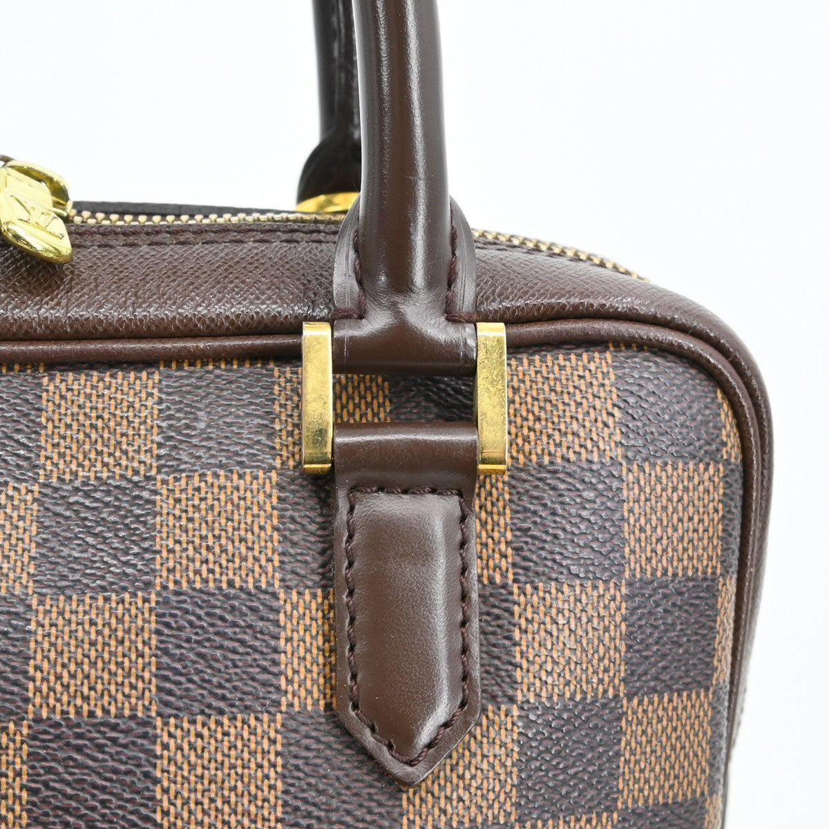 Louis Vuitton Brera Handbag Damier Brown Canvas Handbag (Pre-Owned)