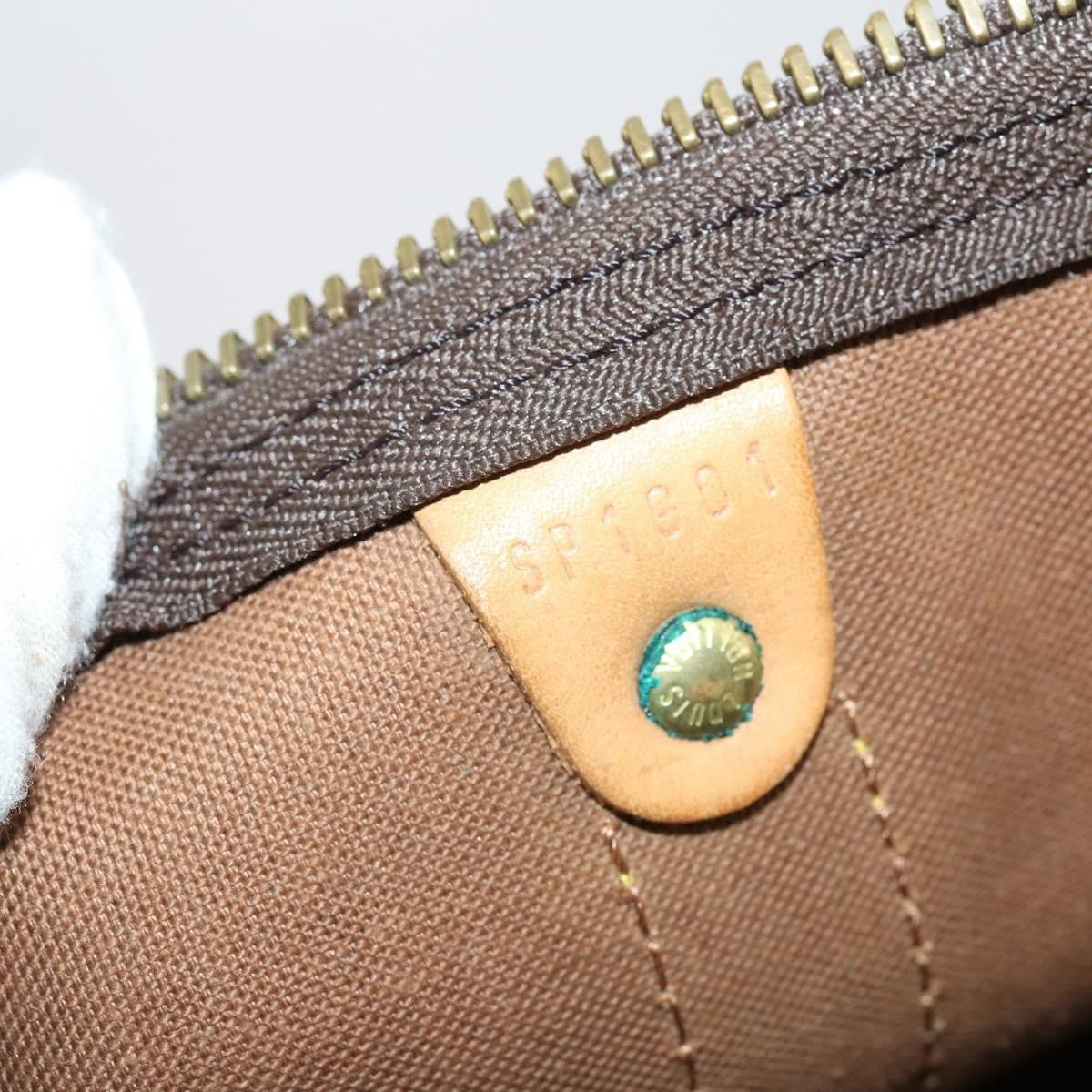Louis Vuitton Keepall Bandouliere Bag Monogram Canvas Brown Canvas Travel Bag Bag (Pre-Owned)