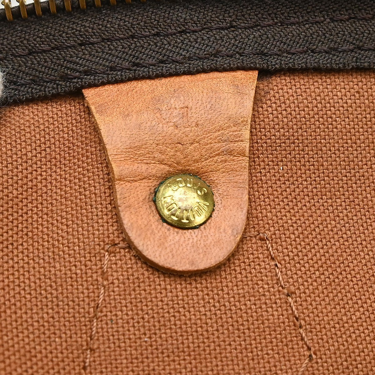 Louis Vuitton Speedy Handbag Monogram Canvas Brown Canvas Handbag (Pre-Owned)