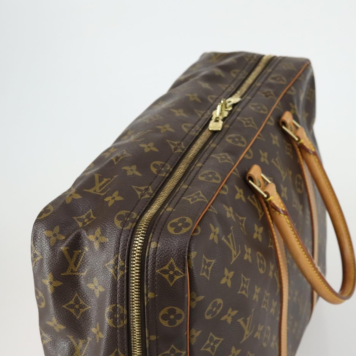 Louis Vuitton Sirius Handbag Monogram Canvas Brown Canvas Travel Bag Bag (Pre-Owned)