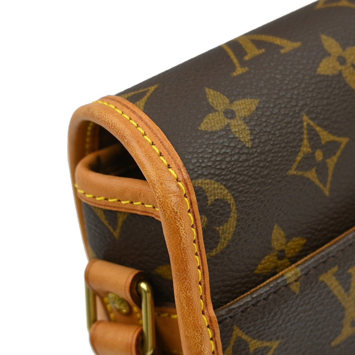 Louis Vuitton Sologne Handbag Monogram Canvas Brown Canvas Handbag (Pre-Owned)