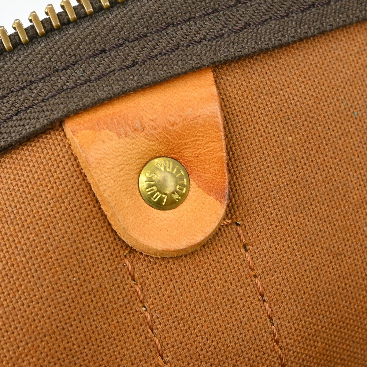 Louis Vuitton Keepall Bag Monogram Canvas Brown Canvas Travel Bag Bag (Pre-Owned)