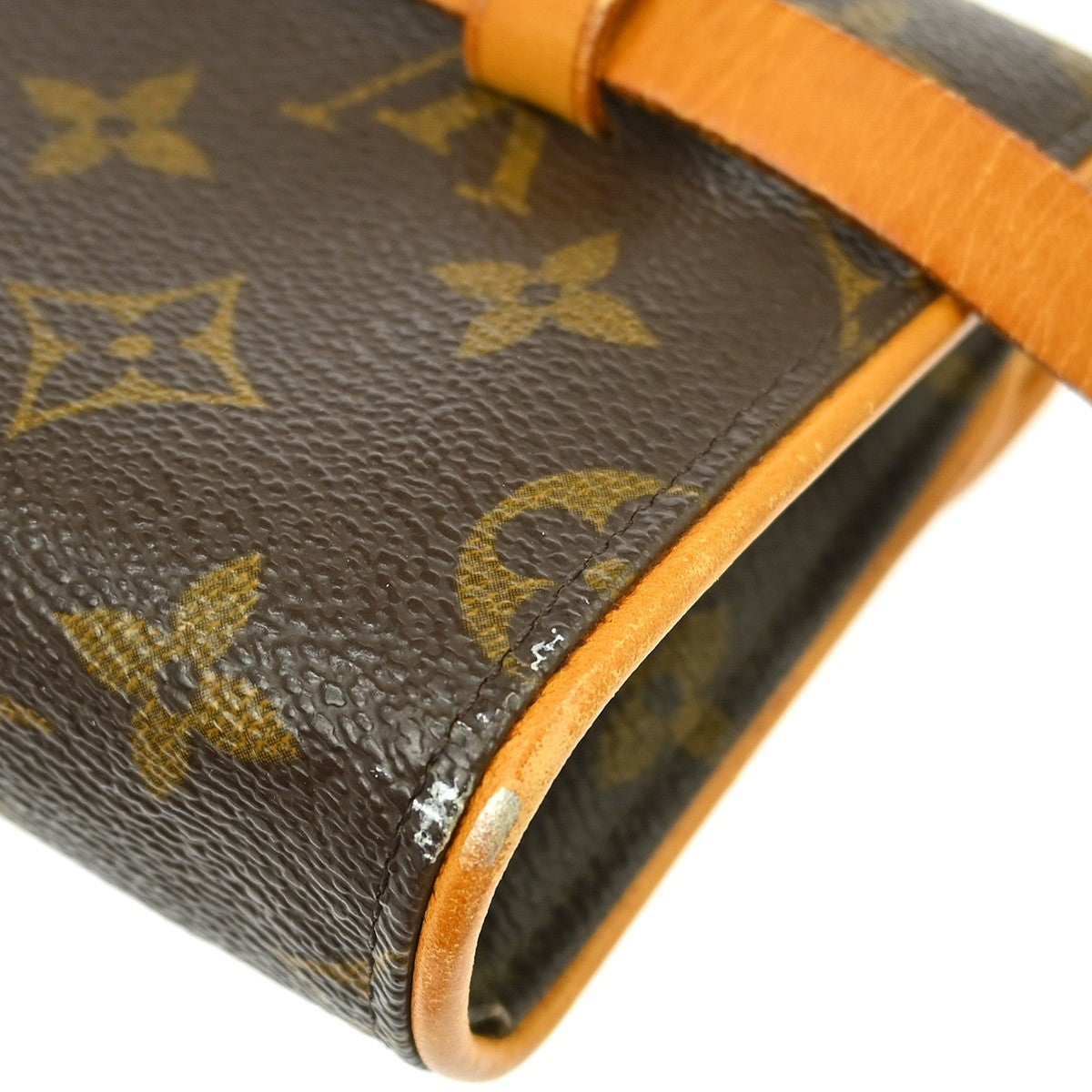 Louis Vuitton Florentine Waist Bag Monogram Canvas Brown Canvas Clutche & Pouche Bag (Pre-Owned)