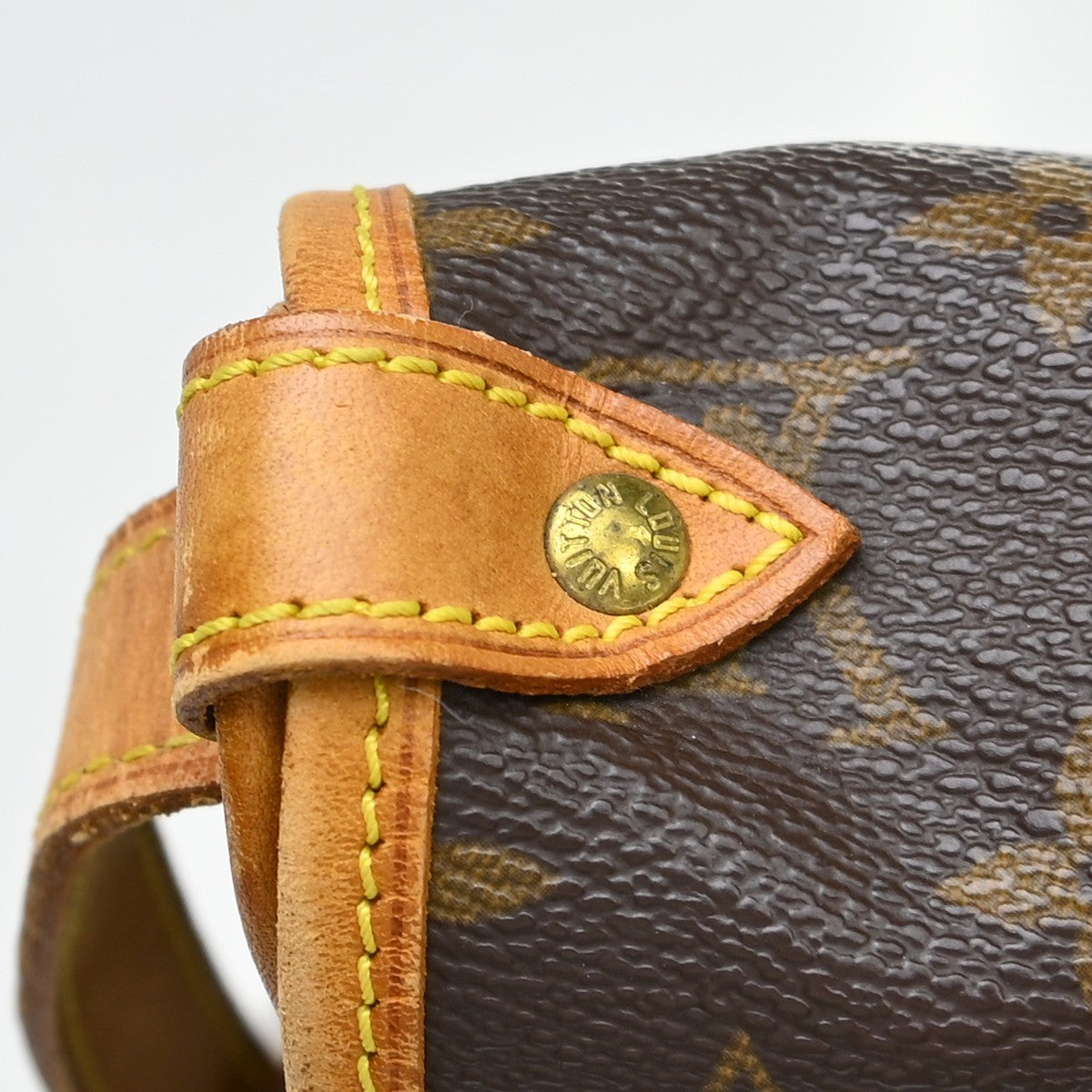 Louis Vuitton Saumur Handbag Monogram Canvas Brown Canvas Shoulder Bag Bag (Pre-Owned)