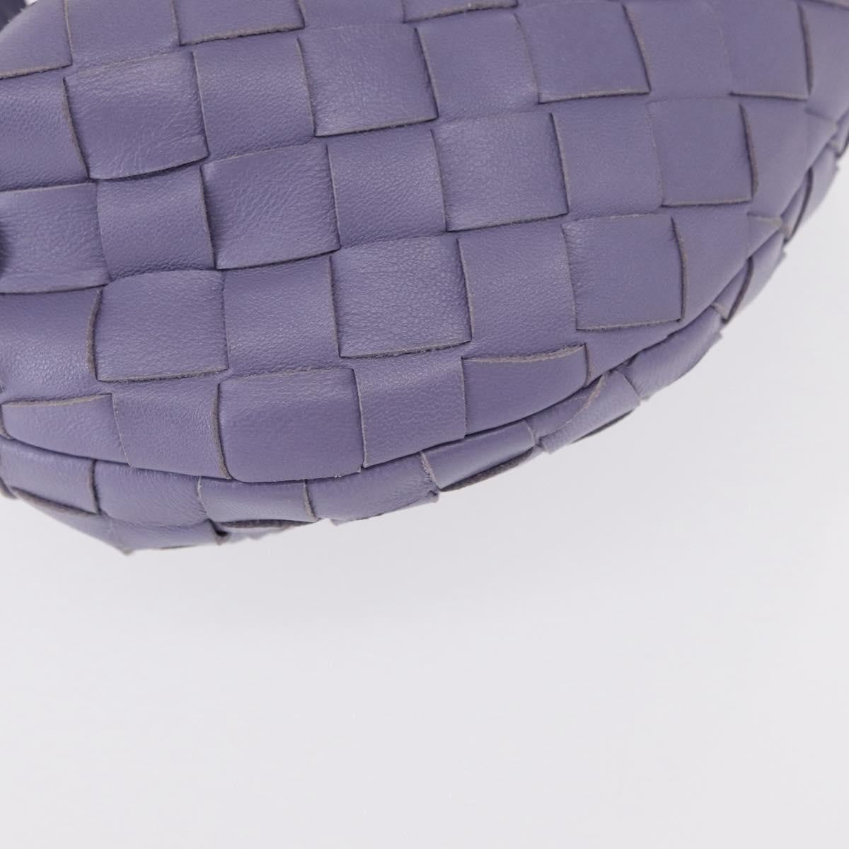 Bottega Veneta Bv Jodie Hobo Intrecciato Nappa Purple Leather Handbag (Pre-Owned)