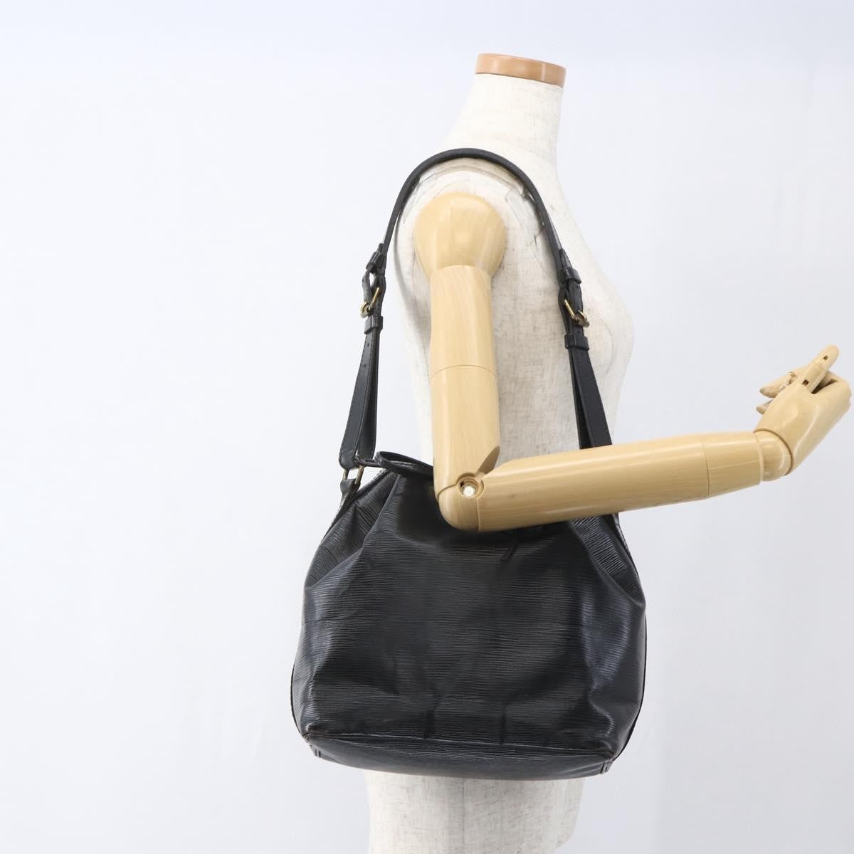 Louis Vuitton Petit Noe Handbag Epi Leather Black Leather Shoulder Bag Bag (Pre-Owned)