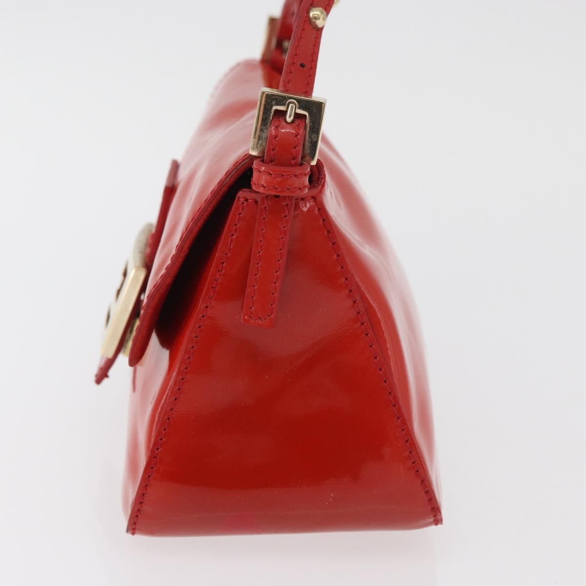 Fendi Forever Mama Bag Patent Red Patent_Leather Shoulder Bag Bag (Pre-Owned)