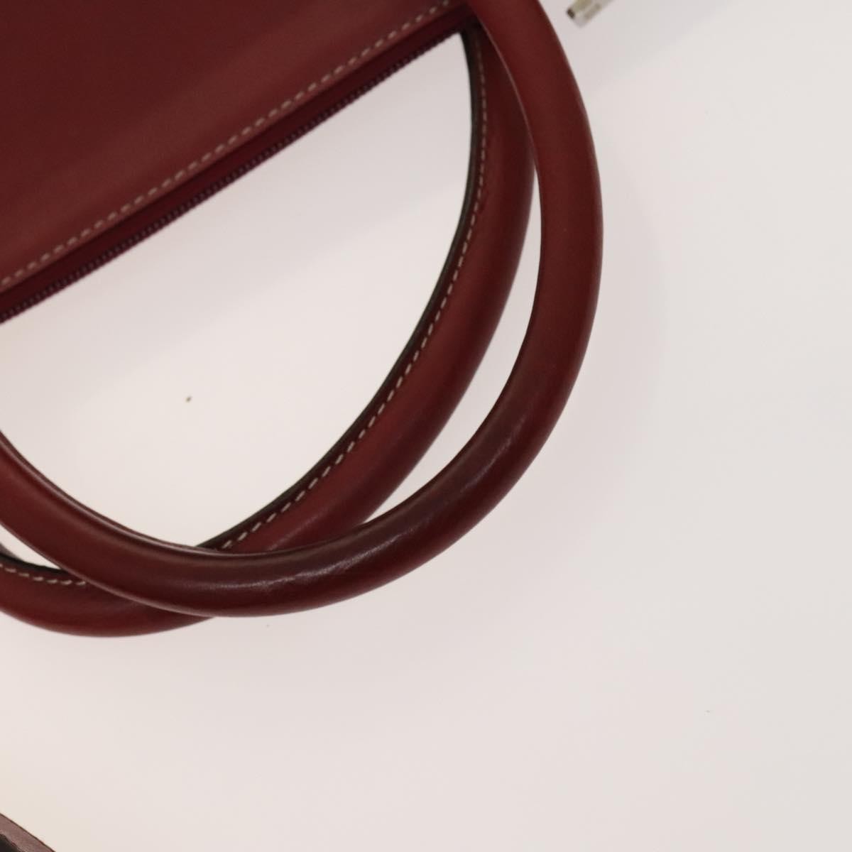 Loewe Vintage Anagram Tote Leather Burgundy Leather Tote Bag Bag (Pre-Owned)