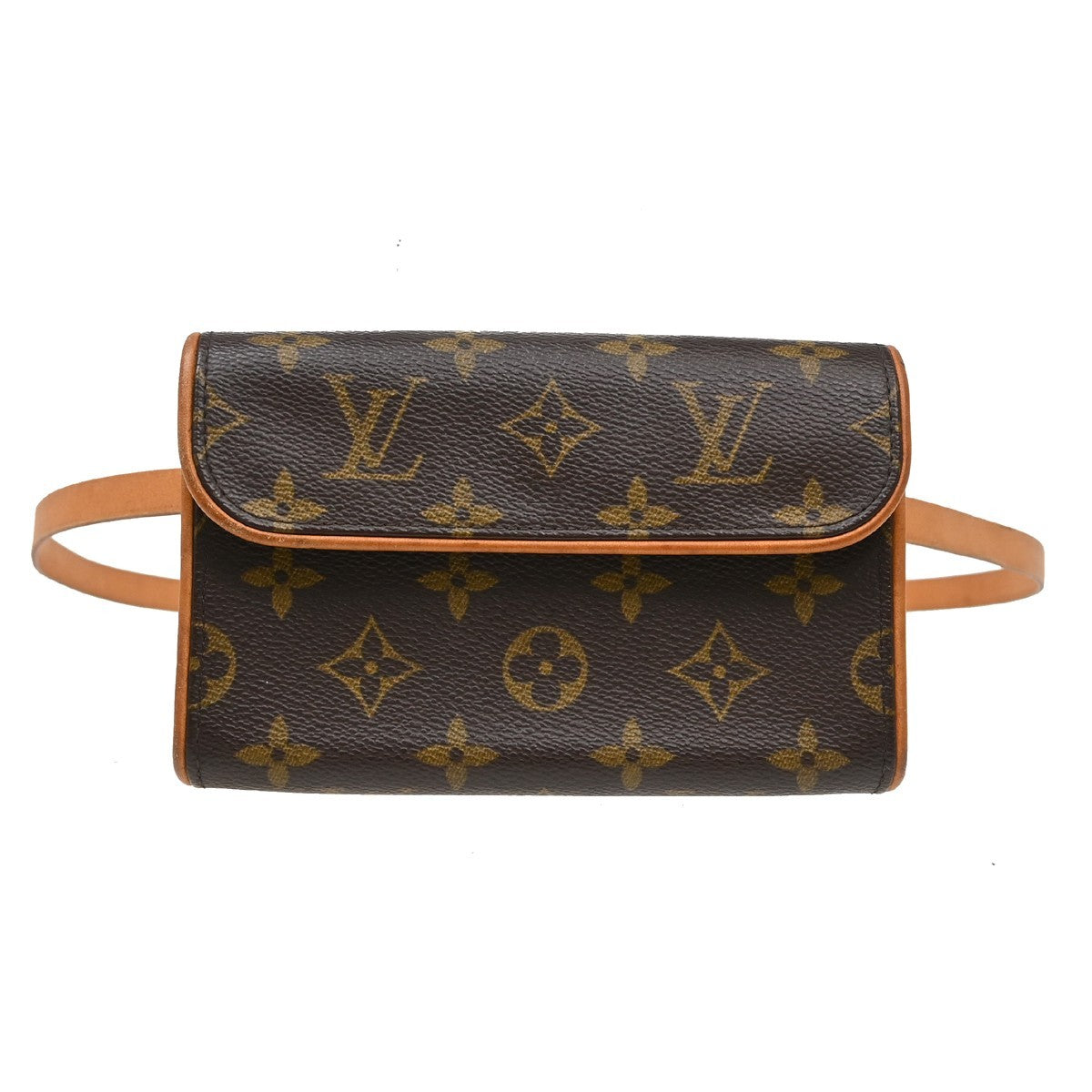 Louis Vuitton Florentine Waist Bag Monogram Canvas Brown Canvas Clutche & Pouche Bag (Pre-Owned)