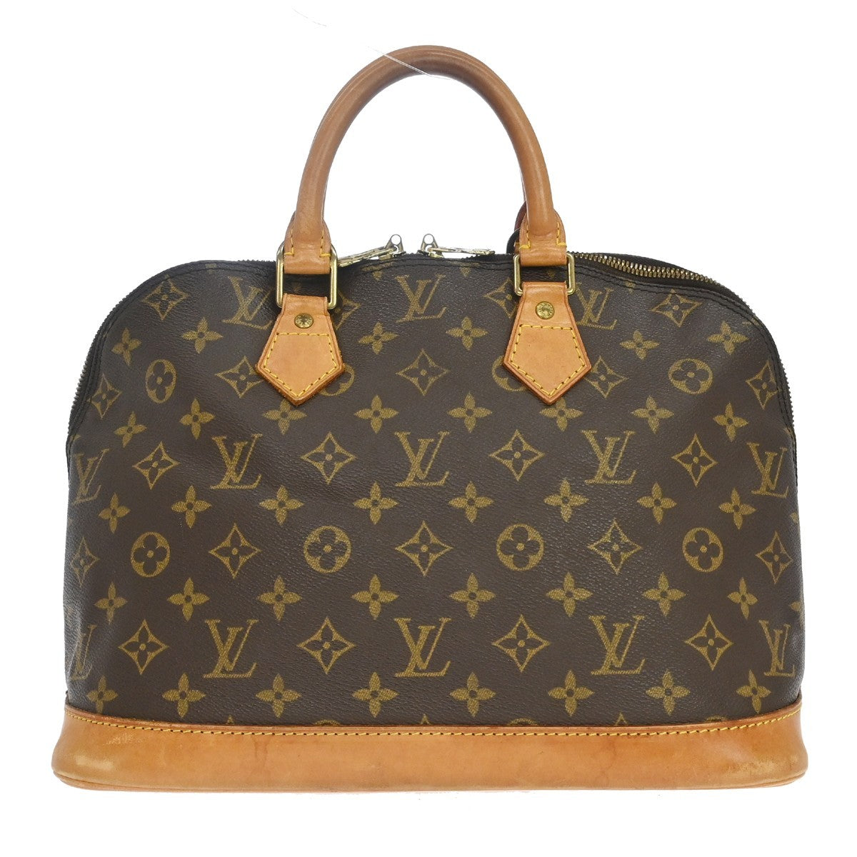 Louis Vuitton Alma Handbag Monogram Canvas Brown Canvas Handbag (Pre-Owned)