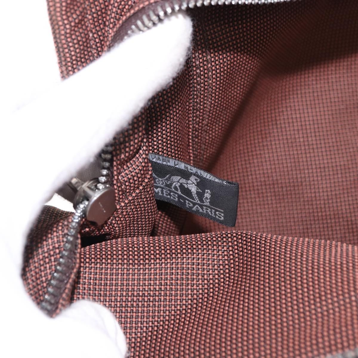 Hermes Fourre Tout Tote Canvas Brown Canvas Tote Bag Bag (Pre-Owned)