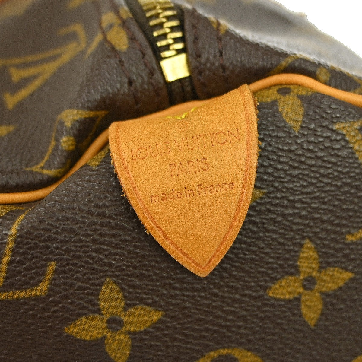 Louis Vuitton Speedy Handbag Monogram Canvas Brown Canvas Handbag (Pre-Owned)