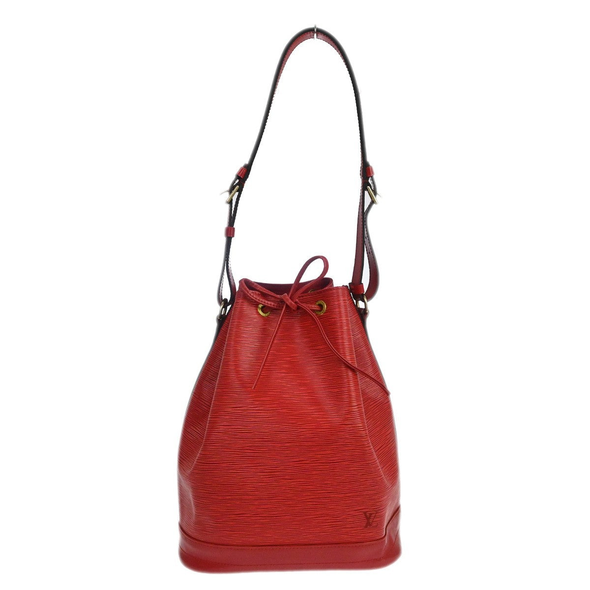 Louis Vuitton Noe Handbag Epi Leather Red Leather Shoulder Bag Bag (Pre-Owned)
