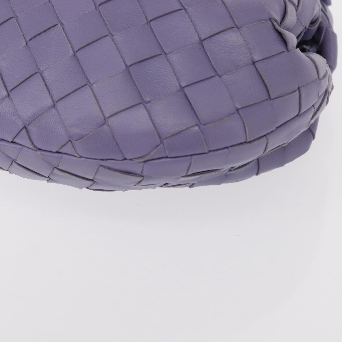 Bottega Veneta Bv Jodie Hobo Intrecciato Nappa Purple Leather Handbag (Pre-Owned)