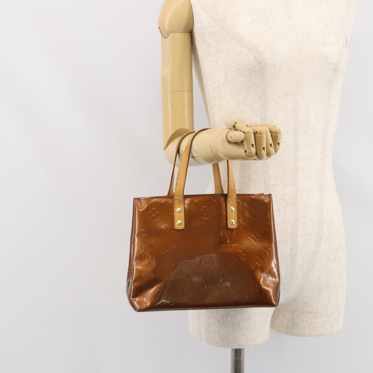 Louis Vuitton Reade Handbag Monogram Vernis Brown Patent_Leather Handbag (Pre-Owned)
