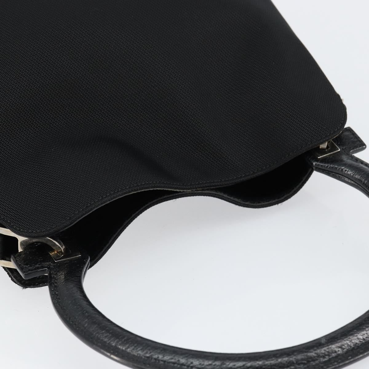 Salvatore Ferragamo Vintage Handbag Nylon Black Nylon Handbag (Pre-Owned)