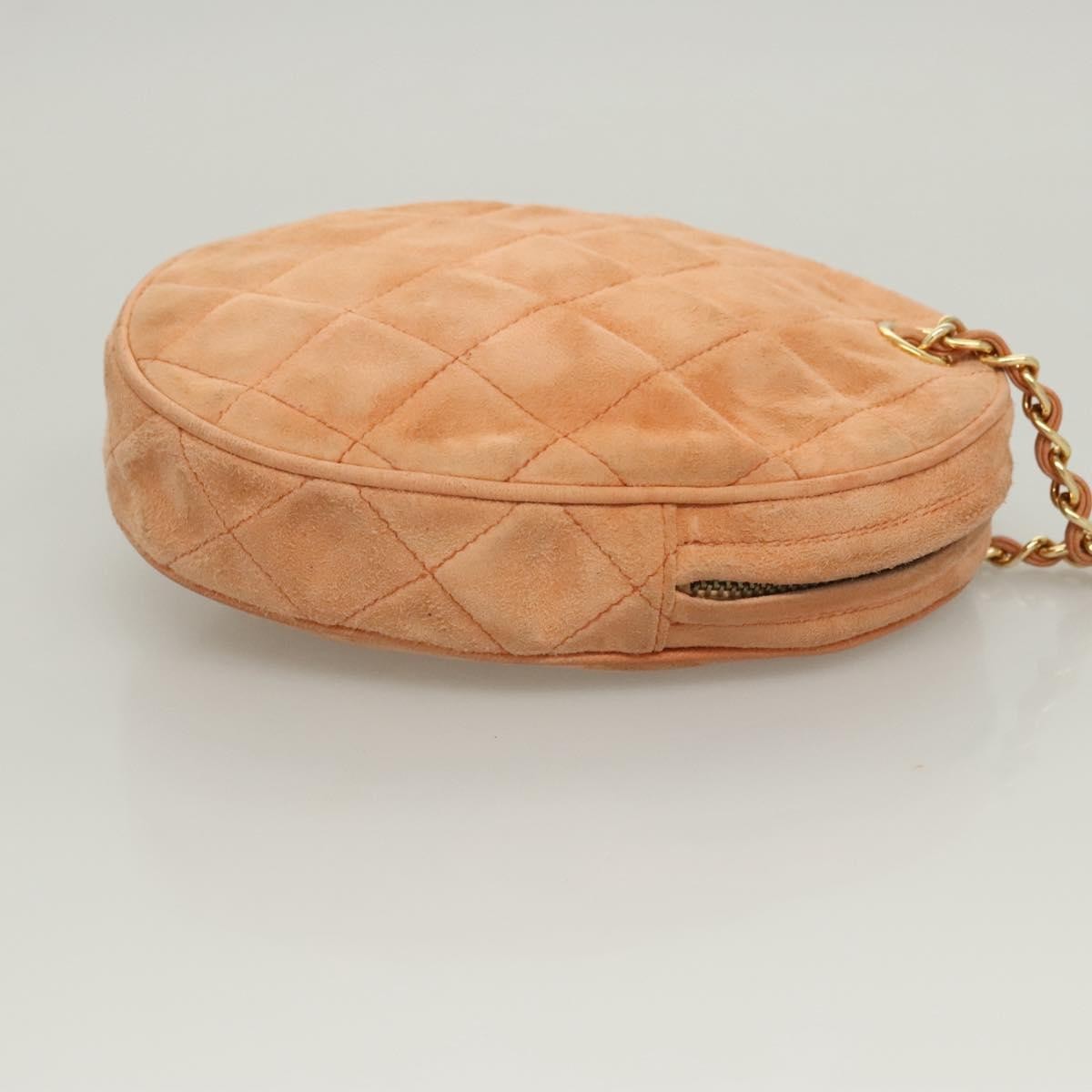 Chanel Vintage Clutch Suede Orange Suede Clutche & Pouche Bag (Pre-Owned)