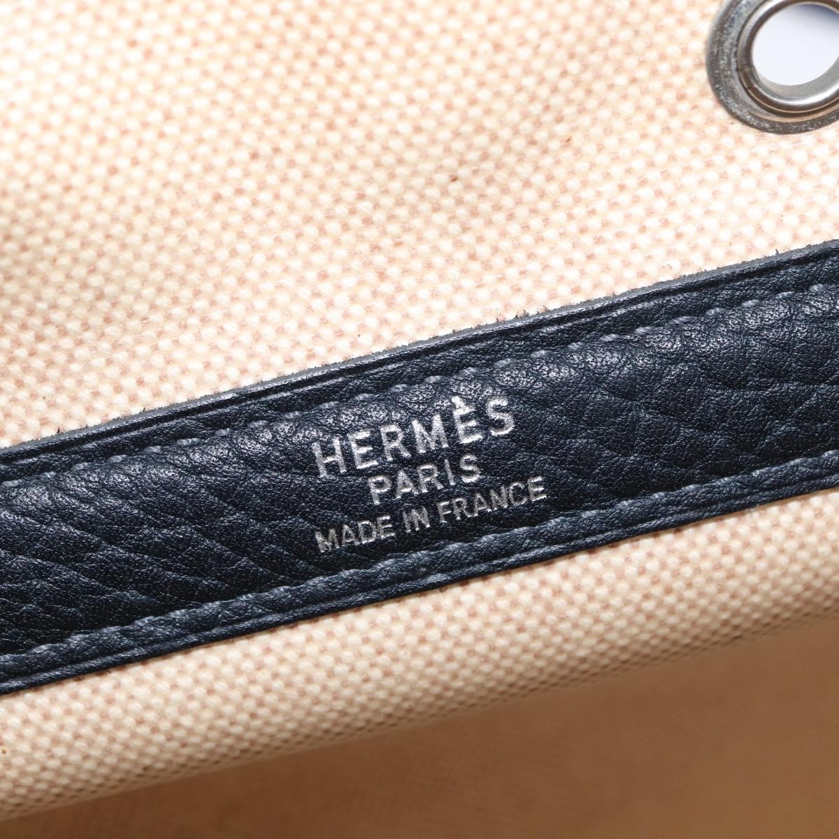 Hermes Sac De Transport Pour Chiens Pet Dog Carrier Toile With Leather Beige Canvas Shoulder Bag Bag (Pre-Owned)