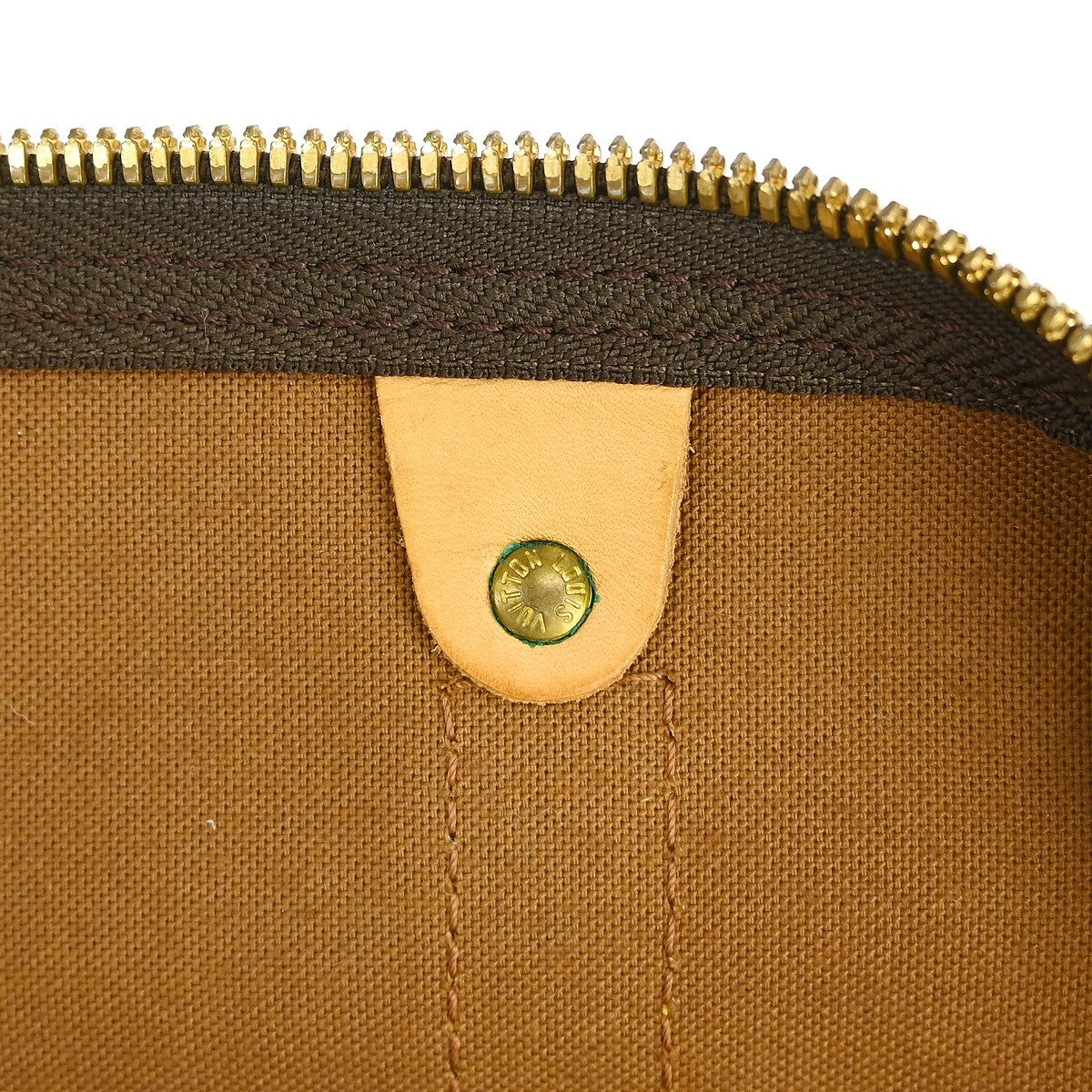 Louis Vuitton Keepall Bag Monogram Canvas Brown Canvas Travel Bag Bag (Pre-Owned)