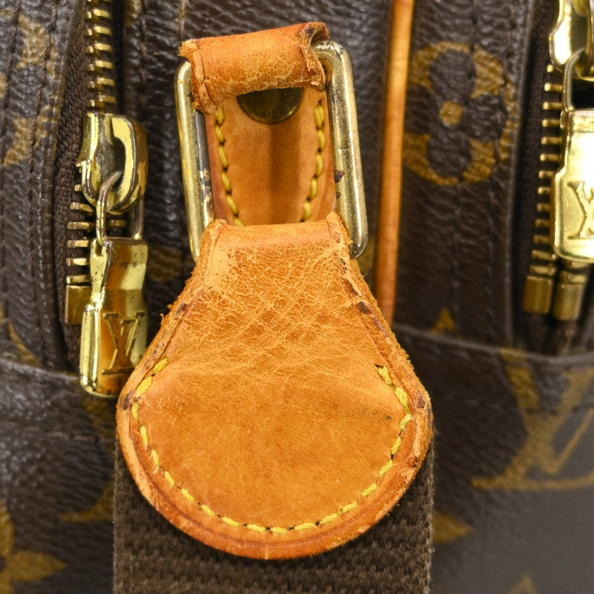 Louis Vuitton Reporter Bag Monogram Canvas Brown Canvas Shoulder Bag Bag (Pre-Owned)