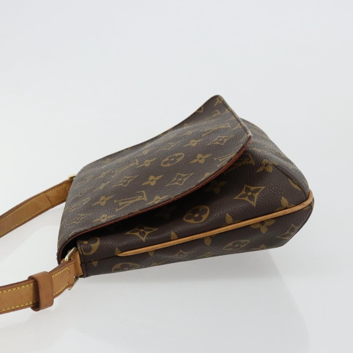 Louis Vuitton Musette Tango Handbag Monogram Canvas Brown Canvas Shoulder Bag Bag (Pre-Owned)