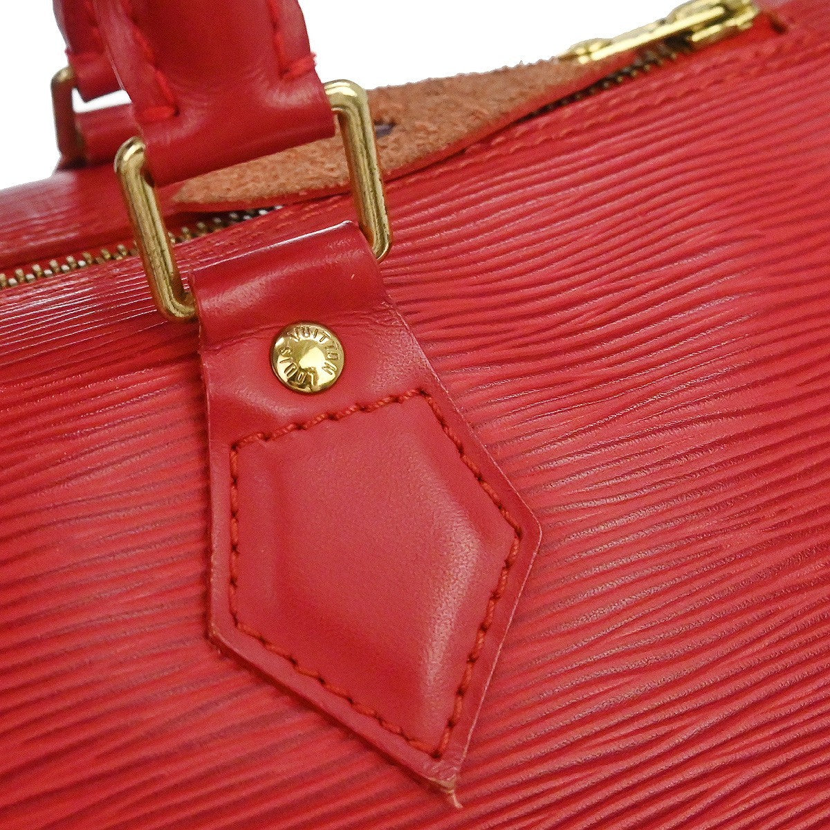 Louis Vuitton Speedy Handbag Epi Leather Red Leather Handbag (Pre-Owned)