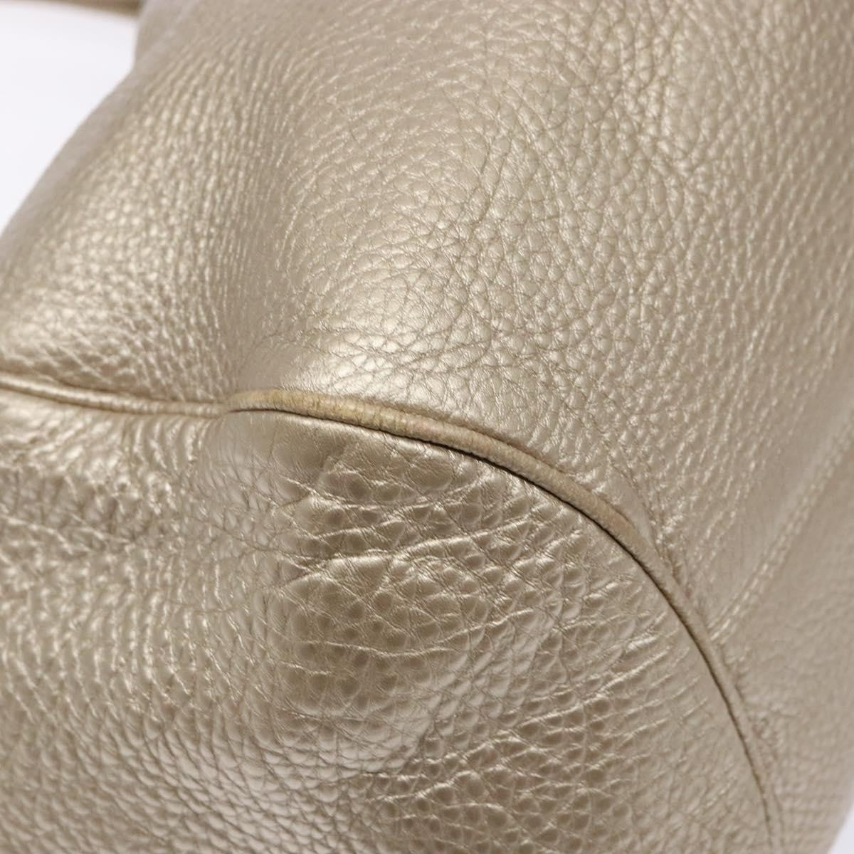 Salvatore Ferragamo Marisa Satchel Leather Gold Leather Bag (Pre-Owned)