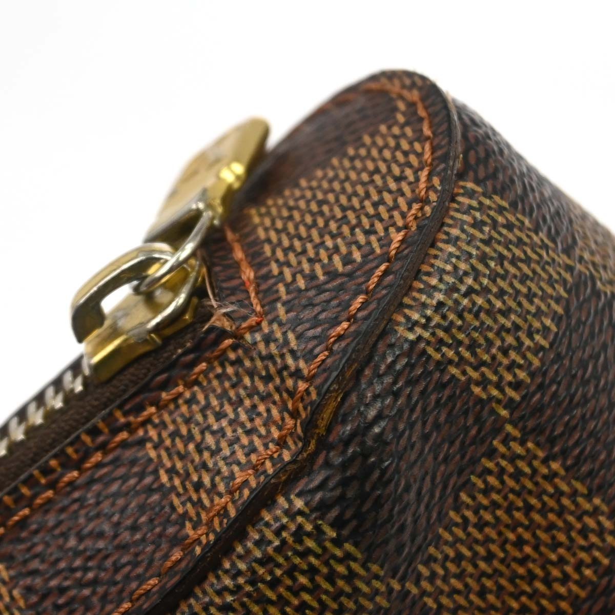 Louis Vuitton Geronimos Waist Bag Damier Brown Canvas Shoulder Bag Bag (Pre-Owned)