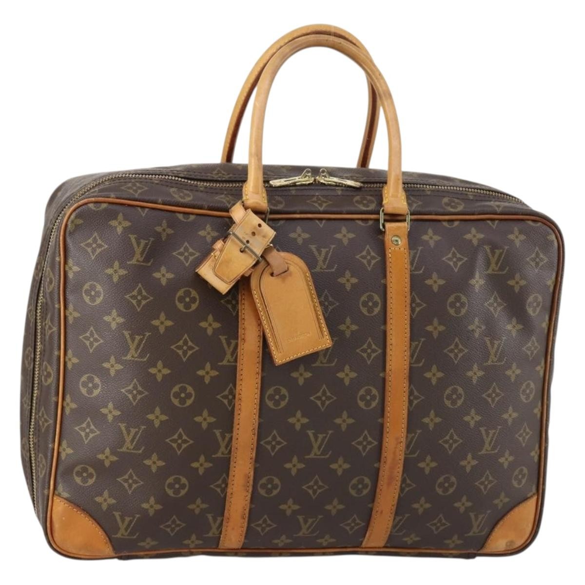 Louis Vuitton Sirius Handbag Monogram Canvas Brown Canvas Travel Bag Bag (Pre-Owned)