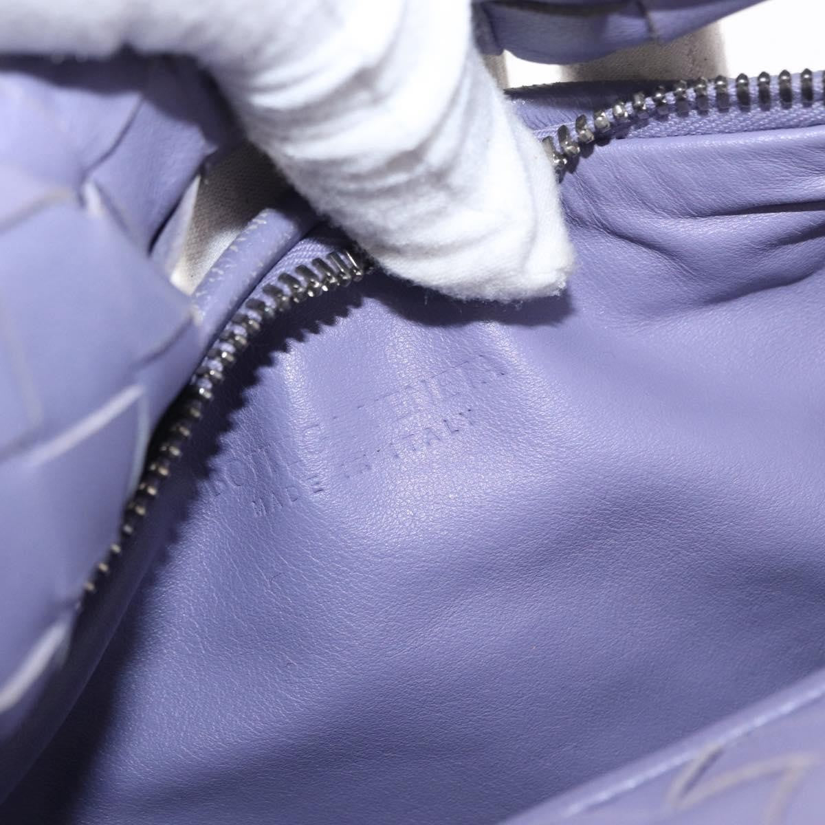 Bottega Veneta Bv Jodie Hobo Intrecciato Nappa Purple Leather Handbag (Pre-Owned)