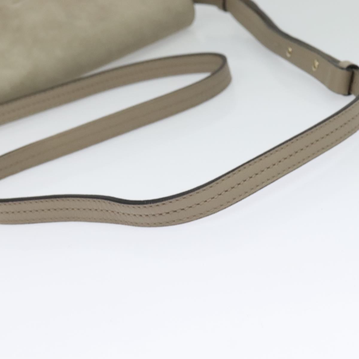 Chloe Faye Crossbody Leather And Suede Gray Suede Shoulder Bag Bag (Pre-Owned)