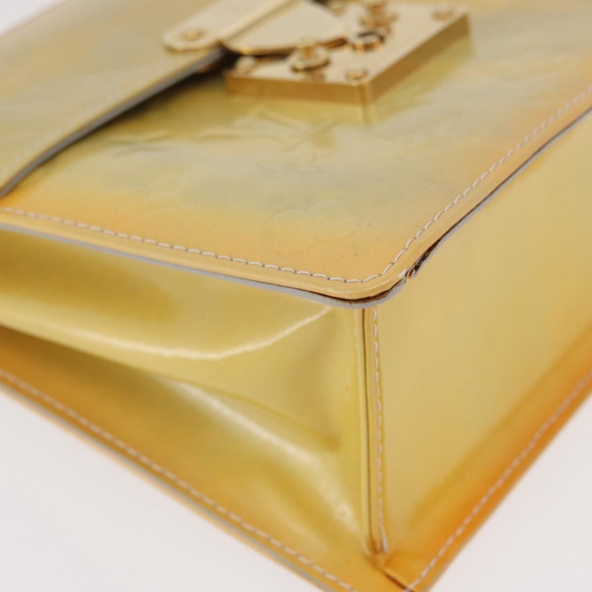 Louis Vuitton Spring Street Nm Handbag Patent Leather Yellow Patent_Leather Handbag (Pre-Owned)